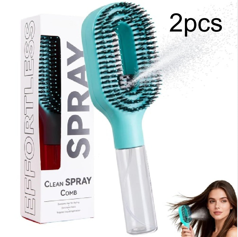 Spray Comb Hair Brush 2 in 1 detangling brush