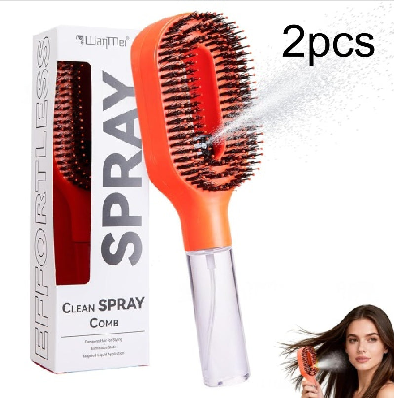 Spray Comb Hair Brush frizz control brush