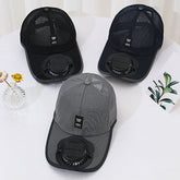 Solar Charging Fan Hat summer cooling baseball cap