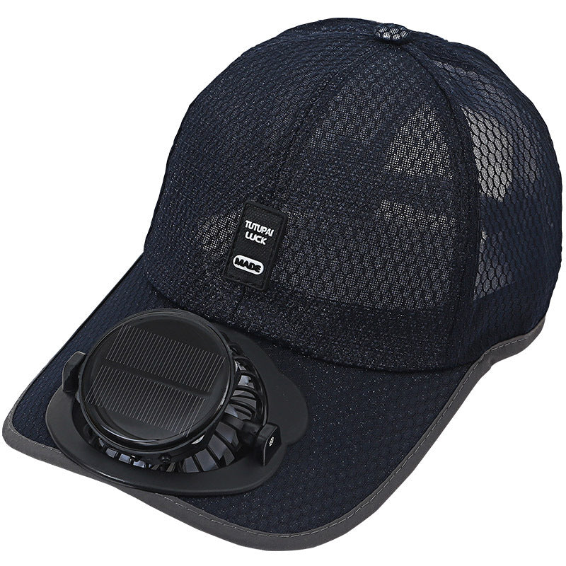 Solar Charging Fan Hat for outdoor activities