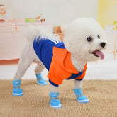Footless Teddy Small Dog Pet Shoes Soft Bottom Foot Cover soft 