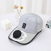 Solar Charging Fan Hat with solar powered fan
