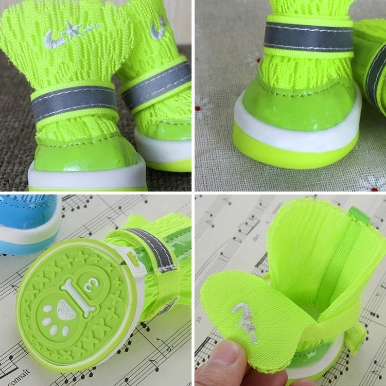 Footless Teddy Small Dog Pet Shoes Soft Bottom Foot Cover soft breathable design