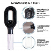 Spray Comb Hair Brush for smooth hair styling