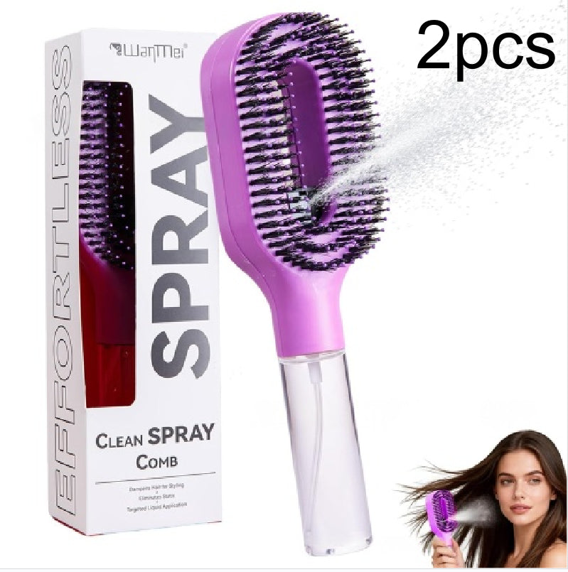 Spray Comb Hair Brush anti static detangling brush
